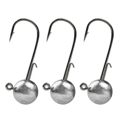50Pcs Round Rig Jig Heads Fishing Hook Crappie Bass Trout Lure Swimbait Jig Head