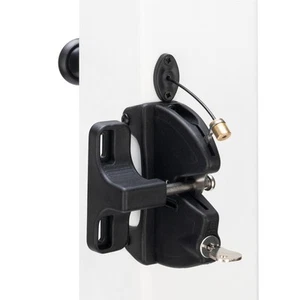 Key Lockable Fence Gate Latch, 2 Sided Gate Lock Latch for Outdoor Fence, Key... - Picture 1 of 6