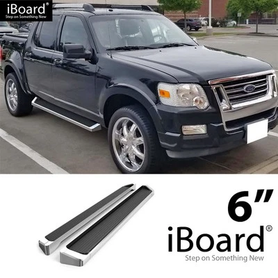 Running Board Step 6in Aluminum Silver Fit Ford Explorer Sport Trac 07-10 - Image 1 of 4