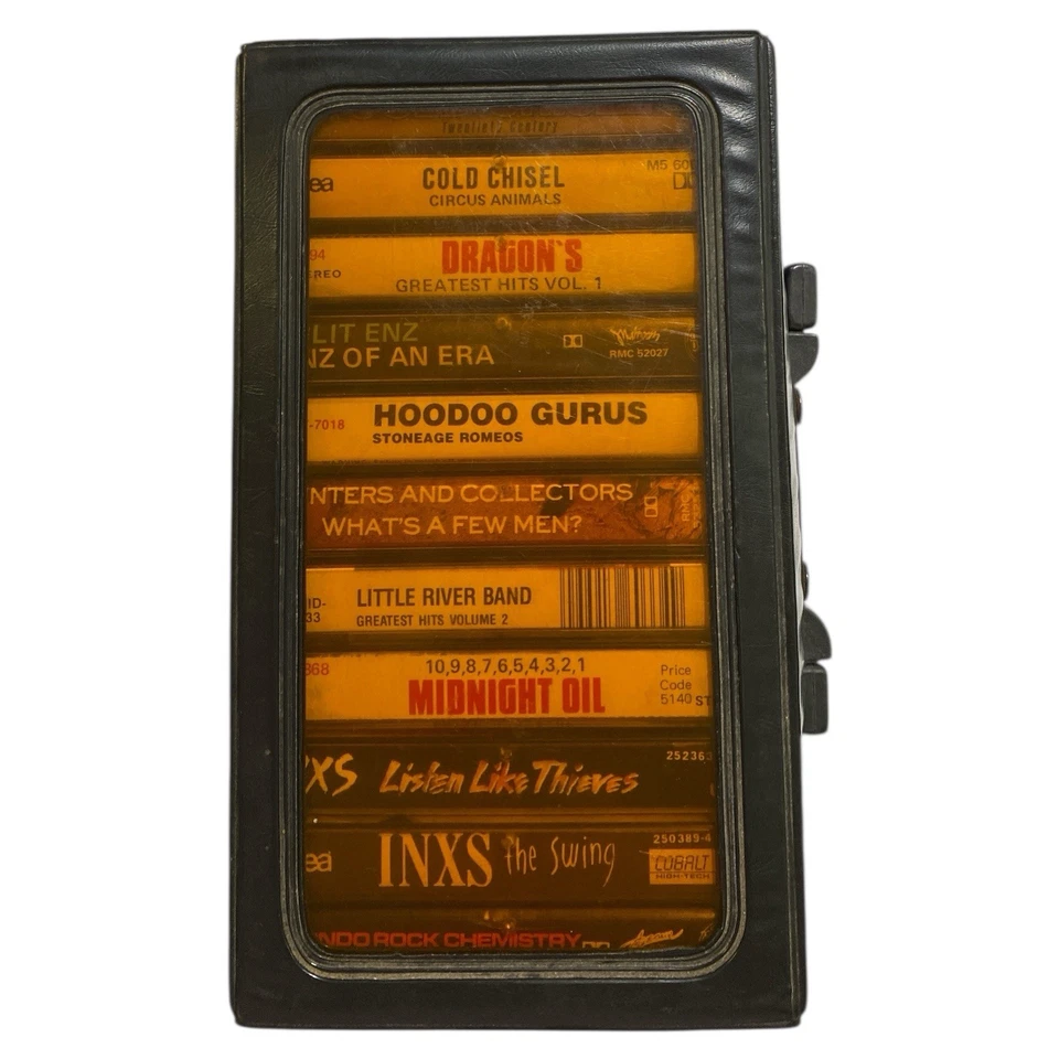 Curated Aussie Rock Cassette Collection x 11 Tapes + Case INXS Cold Chisel Rare - Image 1 of 4