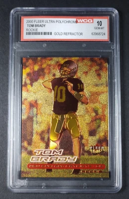 2000 FLEER УЛЬТРА ПОЛИХРОМНЫЙ ТОМ БРЭДИ ДЕБЮТАНТ ПАТРИОТЫ WCG 10 САМОЦВЕТ КАК НОВЫЙ - Изображение 1 из 4