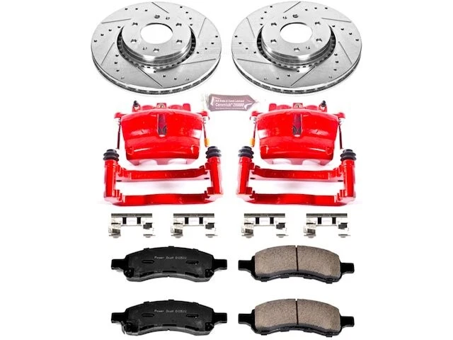 前刹车片和转子套件适用于 2006 - 2007 别克 Rainier 5.3L V8 GK584CZ — 第 1/1 张图片