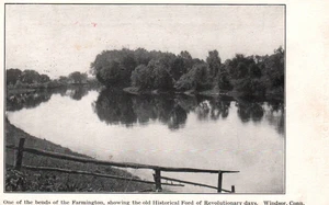 Kurven des Farmington zeigen historischen Ford Windsor Conn. Vintage Postkarte - Bild 1 von 2