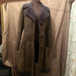 Vintage Damen braun Lammfellmantel Größe 10 - Bild 1 von 8