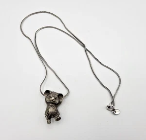 Koala Necklace "Hang In There" Little Gallery, Hallmark, Vintage c.1979, 22 In. - Picture 1 of 8