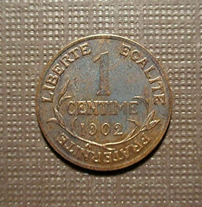 FRANCE, THIRD REPUBLIC - 1902- 1 CENTIME, MARIANNE -  PARIS MINT KM#840/7  NKO1 - Picture 1 of 3