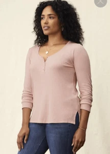 Matilda Jane Ryanne Womens Henley Tee Size S Small - Picture 1 of 5