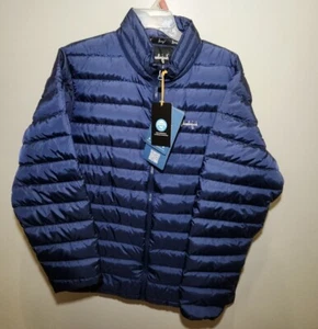 Men's Slumberjack Puffer Jacket, 800 Fill-Power Down, Blue Black or Green NEW!
