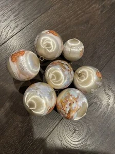 Punze 1976 Maria Kinder Satin Ornamente Lot 7 - Bild 1 von 2