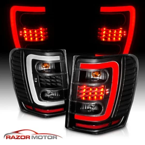 [Barra de luces LED C] 1999-2004 para Jeep Grand Cherokee par de luces traseras de freno negras - Imagen 1 de 9