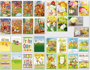  originelle Osterkartenmit Umsclag, viele Motive ,Klappkarten, Blitzversand - Bild 1 von 16