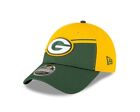 Men's New Era Gold/Green Green Bay Packers 2023 Sideline 9FORTY Adjustable Hat
