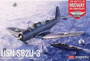 Academy 12350 - 1/48 USN Sb2U-3 80 Years Battle of Midway - New - Picture 1 of 1