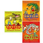 Switch Collection 3 Books Set By Ali Sparkes Alligator Action, Gecko Gladiator