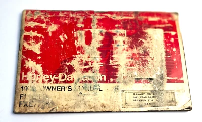 1979 Harley Davidson FLH-80 Genuine Owner Manual FL/FLH/FXE/FXS Part No 99460-79 - Image 1 of 4