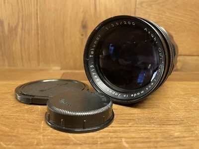 *CLA'd: Exc+5* Lente preestablecida Pentax Takumar 200 mm F/3,5 modelo temprano M42 de JPN Foto 1 de 4