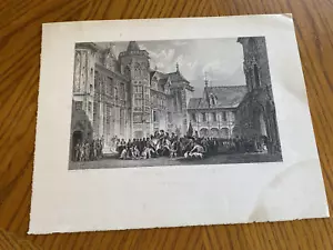 Hotel De Ville Bourges T Allom Wellstood Co Jacques Coeur Antique Art Print 8x10 - Picture 1 of 9
