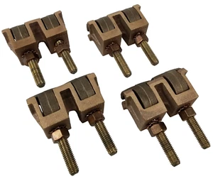 4 Penn Union LDN-100NE Bronze Eyebolt Terminals for 1/4" - 3/4" Bar 2/0 AWG NEW - Picture 1 of 9