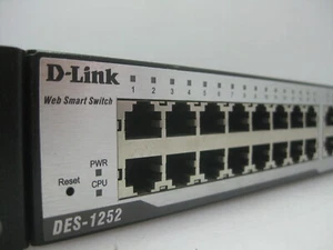 USED D-Link DES-1252 48 PORT 10/100Mbps ETHERNET SWITCH +MOUNTING EARS IES1252N - Picture 1 of 9