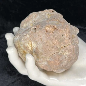 Unopened Geode 3-1/3” Hollow Crystal Milky Quartz Rattler Easy Break Your Own - Picture 1 of 10