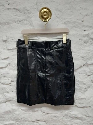 La Redoute.  Reino Unido 10. 38 euros. Minifalda negra. Alto brillo. Nuevo  Foto 1 de 3