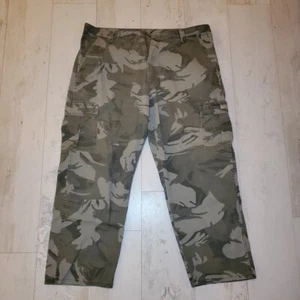 Wrangler Cargo Camo Pants Mens Size 40x30 Urban Wide Leg YKK Zipper multi pocket - Picture 1 of 4