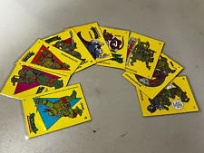 1989 Topps TMNT Teenage Mutant Ninja Turtles Series 1 Stickers 9 Total