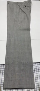 Banana Republic  Men’s Dress Pants Size 34 x 34 Flat Front Gray NWT $ 160 WOOL - Picture 1 of 13