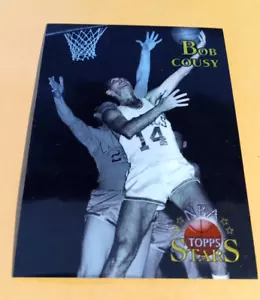 1996 Topps NBA Stars Finest Chrome Parallel Bob Cousy #110 - Picture 1 of 2
