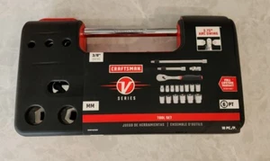 CRAFTSMAN V-SERIES Socket Set, Shallow MM, 3/8 Inch Drive, 18 Piece (CMMT45753V) - Picture 1 of 1