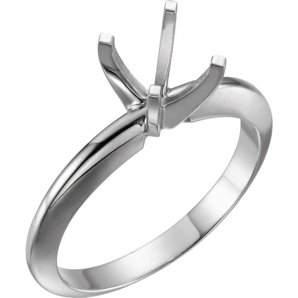 Four Prong Solitaire Engagement Ring Setting 14K White Gold For 1 Carat - Image 1 of 1