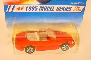HOT WHEELS 1995 FIRST EDITIONS RED MERCEDES SL W/ 5SP # 342 - Picture 1 of 2