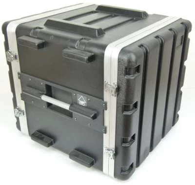 10 HE Double Door Hartschlenrack Flightcase KR-19, 10HE ABS Kunststoffrack Rack - Bild 1 von 4