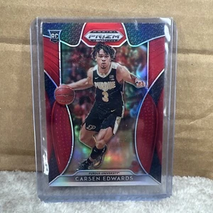 2019-20 Panini Prizm Draft Picks Red Prizm Carsen Edwards #98 Rookie RC - Bild 1 von 12