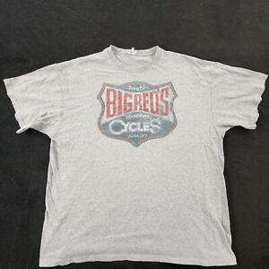 Big Reds Trademark Cycles Union NY Gray Short Sleeve T-Shirt Men's 2XL