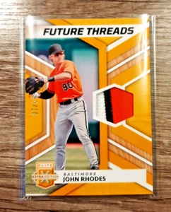 JOHN RHODES 2022 ELITE EXTRA EDITION FUTURE THREADS GOLD ORIOLES /10 - Foto 1 di 3