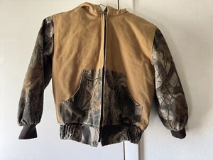 RedHead Coat Realtree Camo Canvas Insulated Hood Full Zip Boys Small 6/7 Jacket - Picture 1 of 13