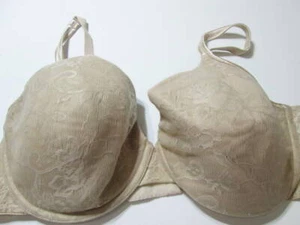 Sujetador Natori Talla 36DD Beige Con Aros Forrado Floral Correas Ajustables Lencería - Imagen 1 de 6