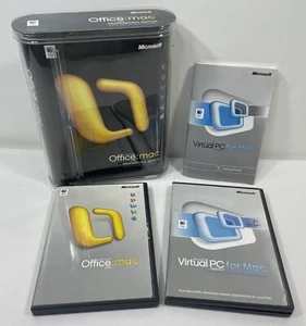Microsoft Office: Mac 2004 Professional Edition + Virtual PC + Product Key RARE - Picture 1 of 21