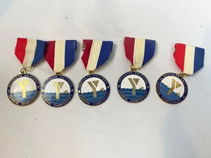 Vintage YMCA Swim Team 1979 & 1981 Southern Cal Champion Meet Medal Swim CA 3374 - Picture 1 of 9
