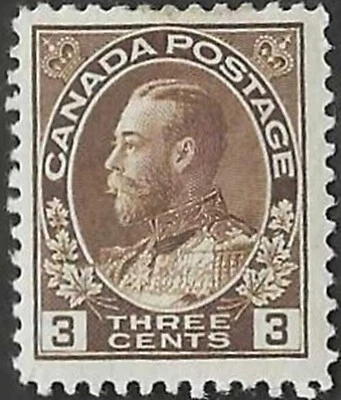 🍁Canada  #108   "King George V"     Nice Mint  1918  Admiral Issue    (B) - Image 1 of 2