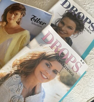 DROPS Strikkedesign KNITTING PATTERN BOOK Garnstudio 83 87 Fiber France #20 - Image 1 of 4