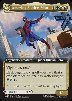 Peter Parker Amazing Spiderman MTG Disney Exclusive Event Promo Non-Foil Onhand  - Image 1 of 2