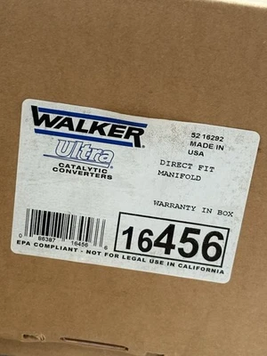 Walker Ultra Direct-Fit Catalytic Converters 16456 Brand New - Image 1 of 4