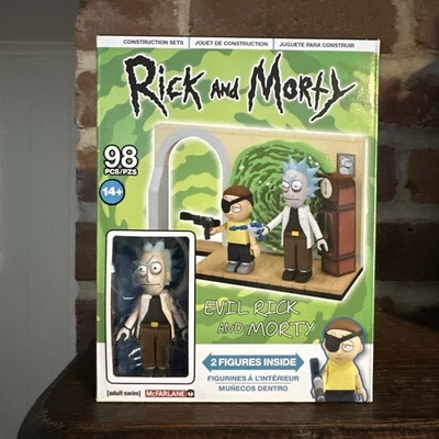 McFarlane Toys Rick & Morty Evil Rick & Morty Pequeña Construcción Enclavamiento Bu Foto 1 de 4