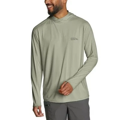 Sudadera con capucha Eddie Bauer Performance Solarfoil para hombre UPF 50+, verde talla M - Nueva con etiquetas Foto 1 de 4