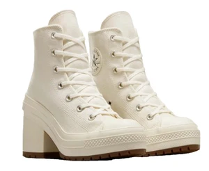 Converse Chuck 70 De Luxe Heel Platform Egret White Women SIZES 7.5 & 8 A05348C - Picture 1 of 7
