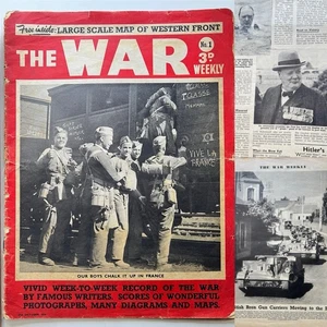 1939 WW2 THE WAR WEEKLY **Rare First Edition** MAGAZINE Photos No. 1 10/27/39 - Picture 1 of 14
