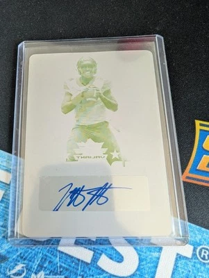 NATHAN PETERMAN 2017 Leaf Trinity Plate Rookie AUTO / AUTOGRAPH #d 1/1 - Image 1 of 2