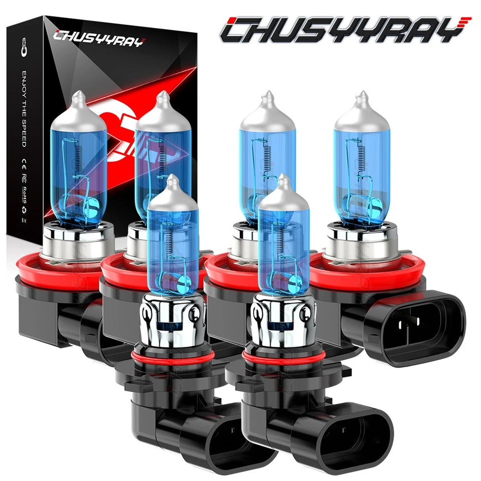 Combo de faros blancos fríos + faros antiniebla 6000 k para Subaru Outback 2015-2018 Foto 1 de 4